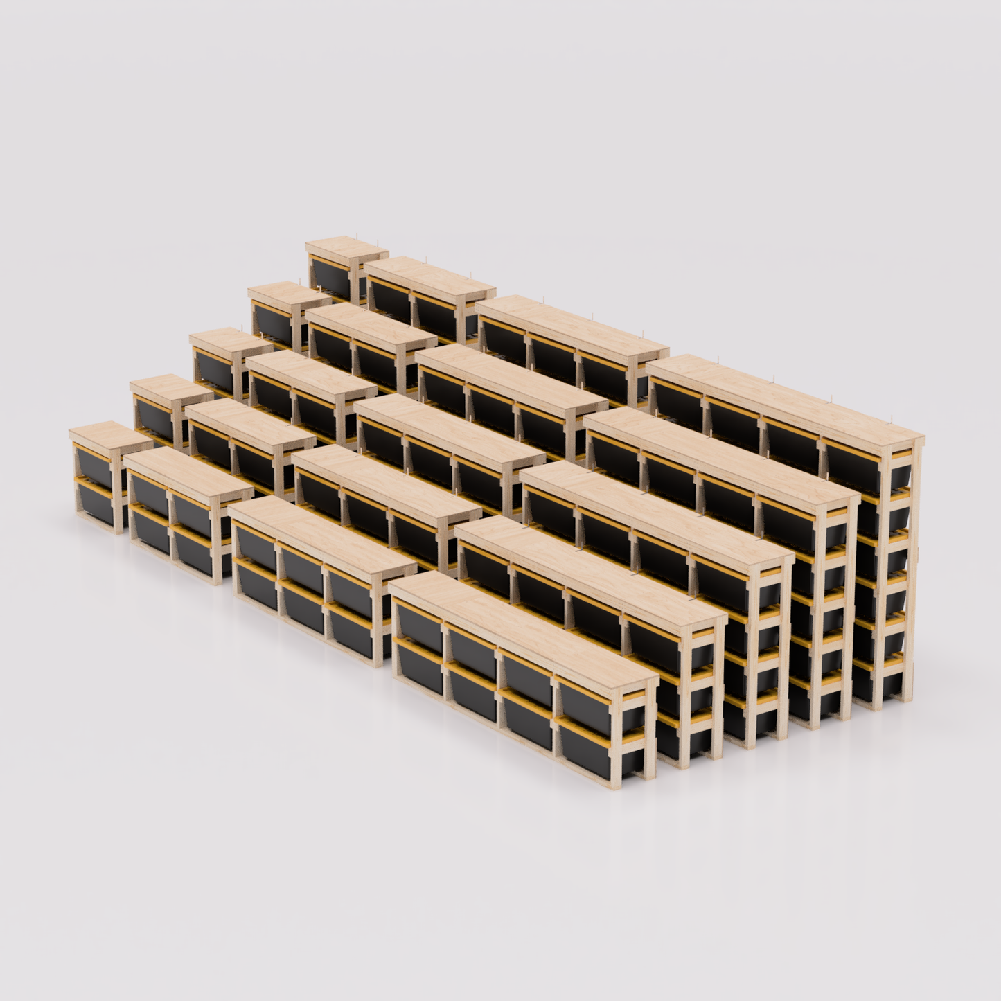 27 Gallon Tote Sideways Storage Rack Plans PDF