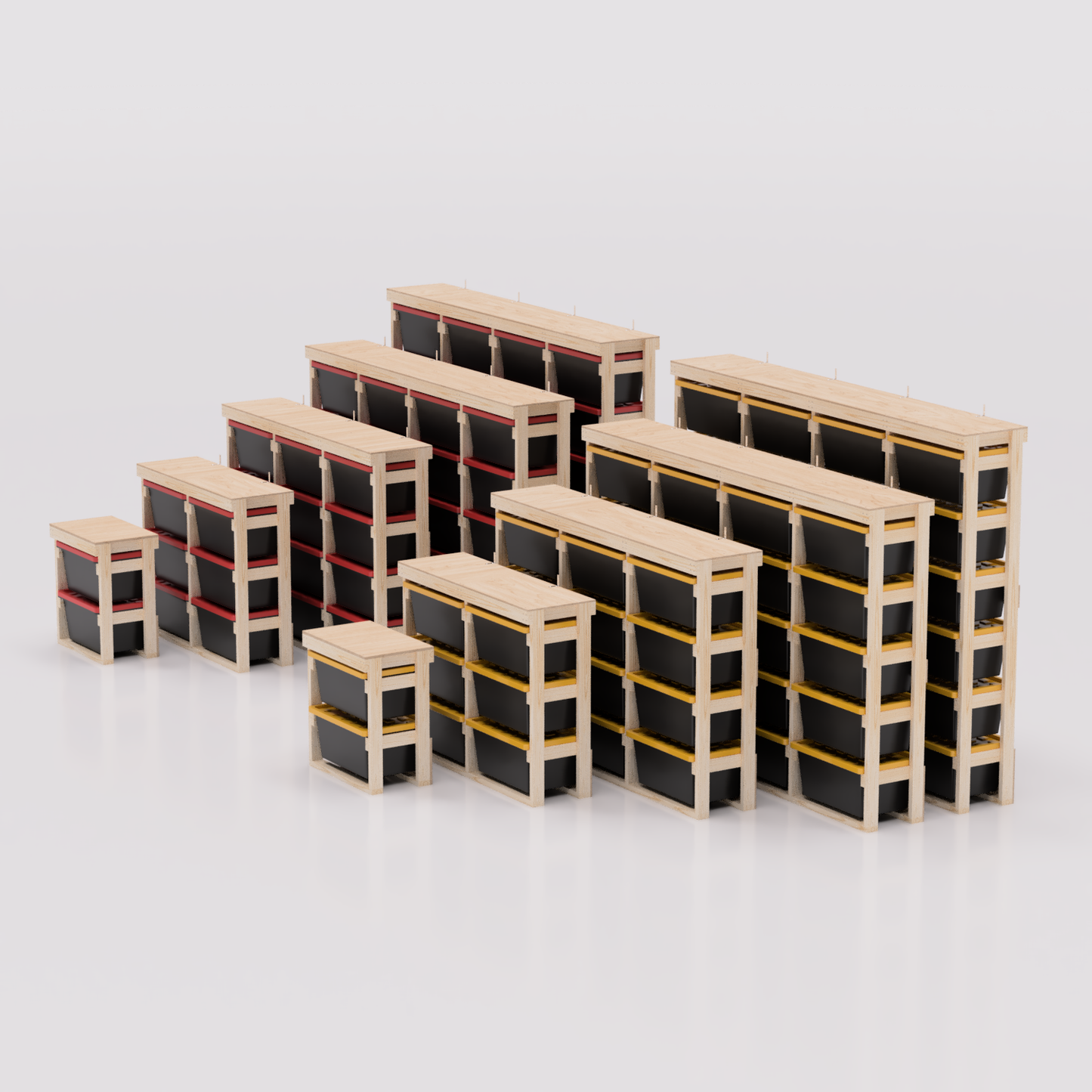 27 Gallon Tote Sideways Storage Rack Plans PDF