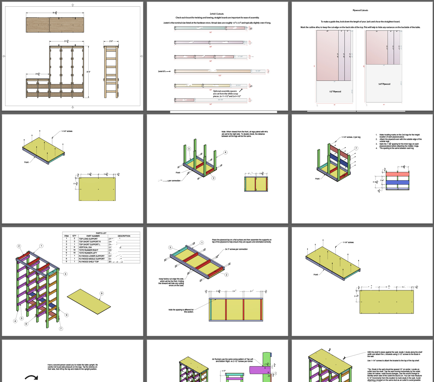 hdx compatible tote rack and workbench sample instructions