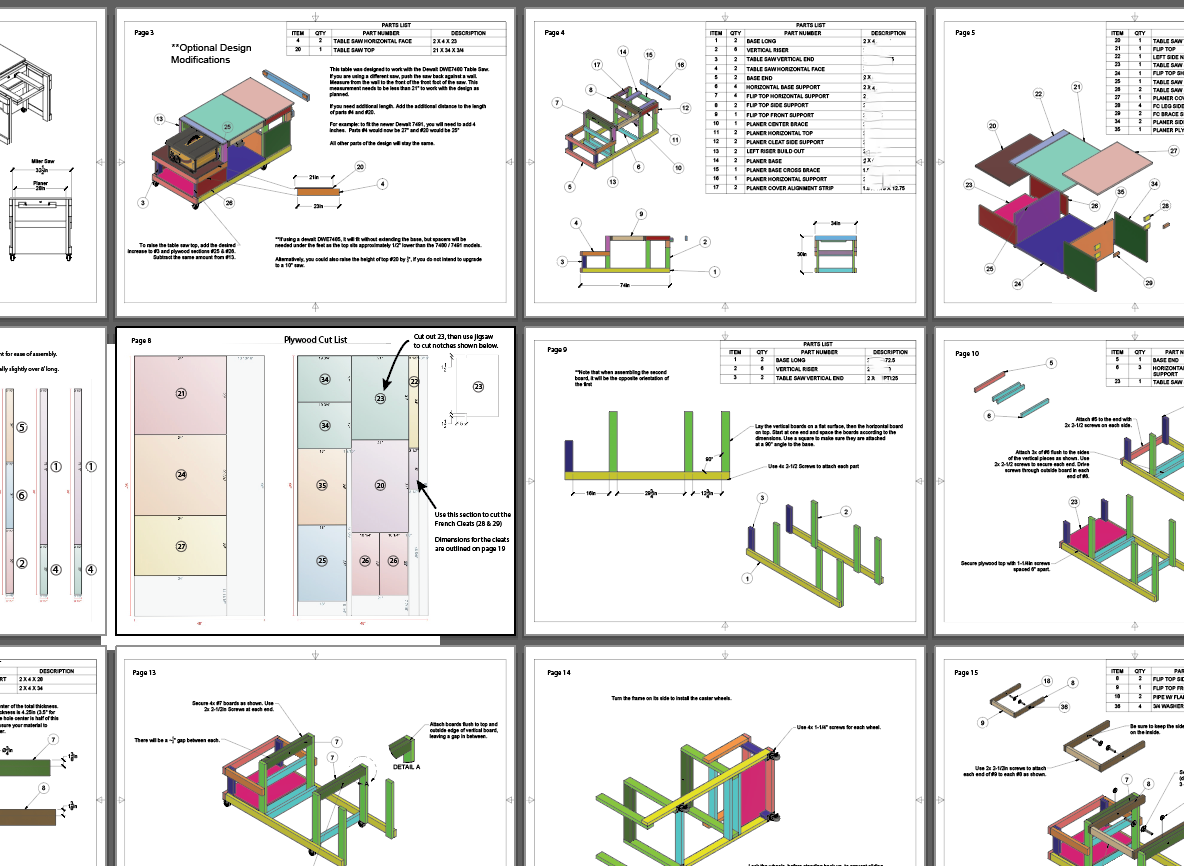 sample instructions for flip top workbench
