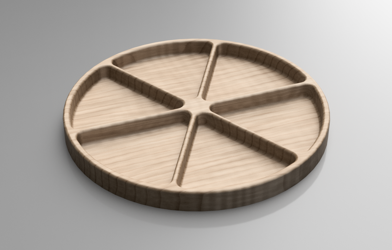 CNC Cut File Round Tray