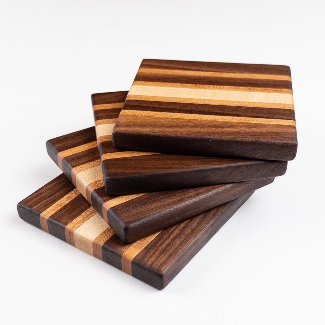 Edge Grain Hardwood Coasters