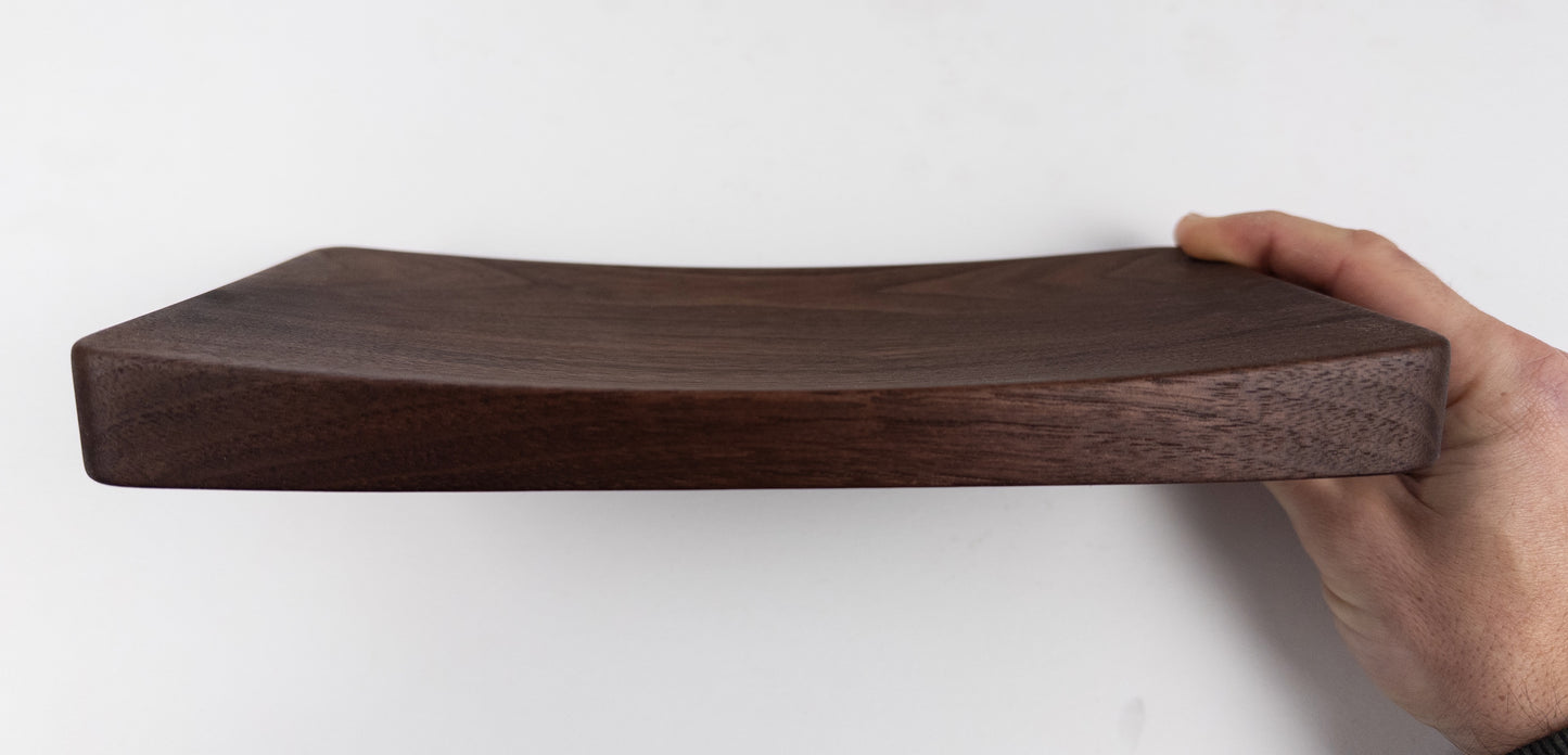 Concave Valet Tray, Curved Top Catch All Tray
