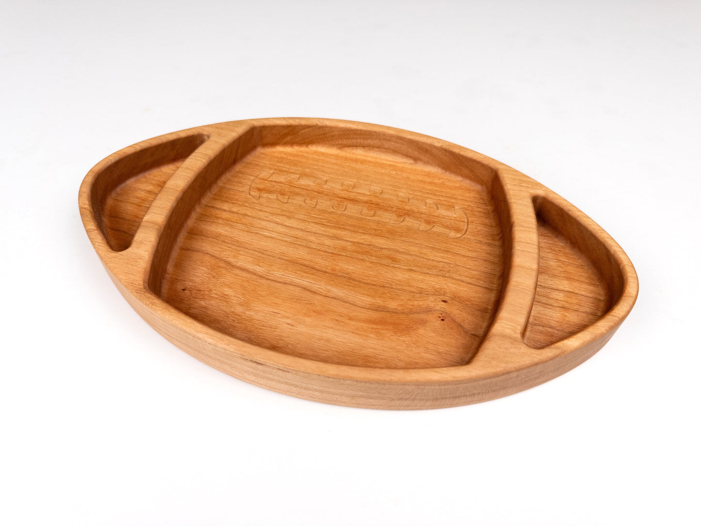 Football Theme Decorative Cherry Hardwood Tray