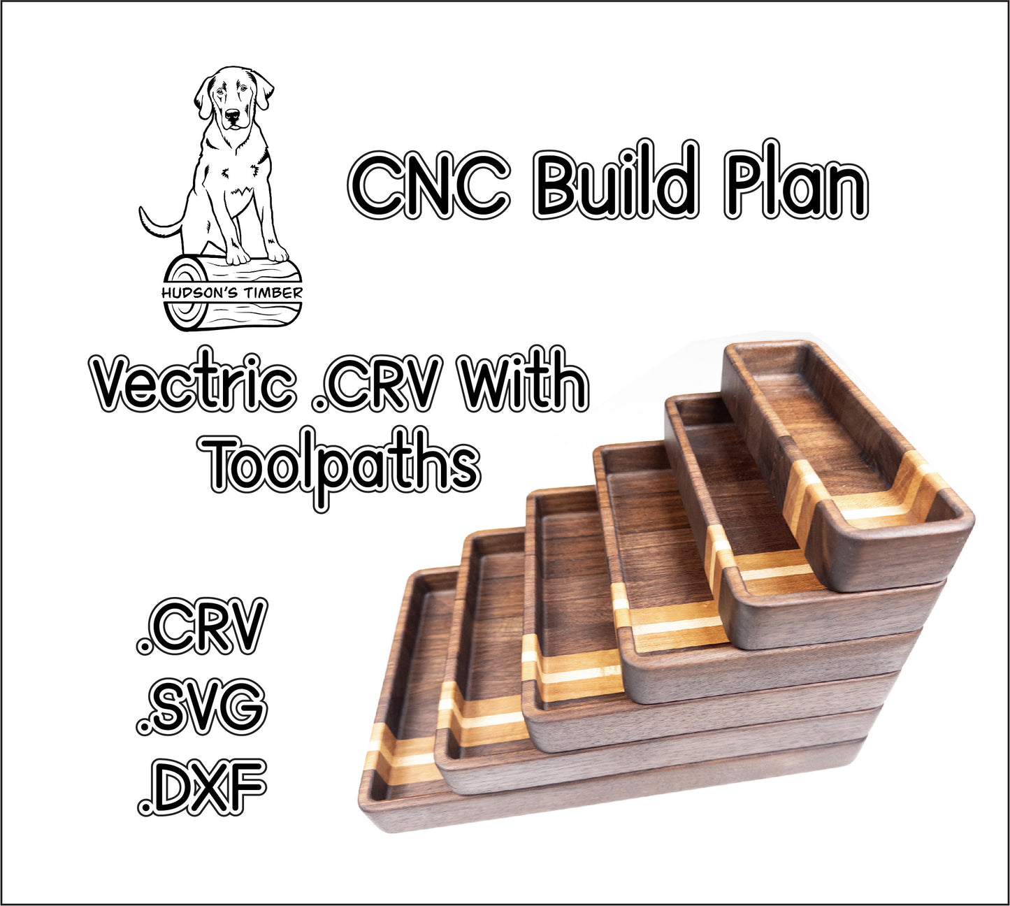 cnc cut file for catch-all trays