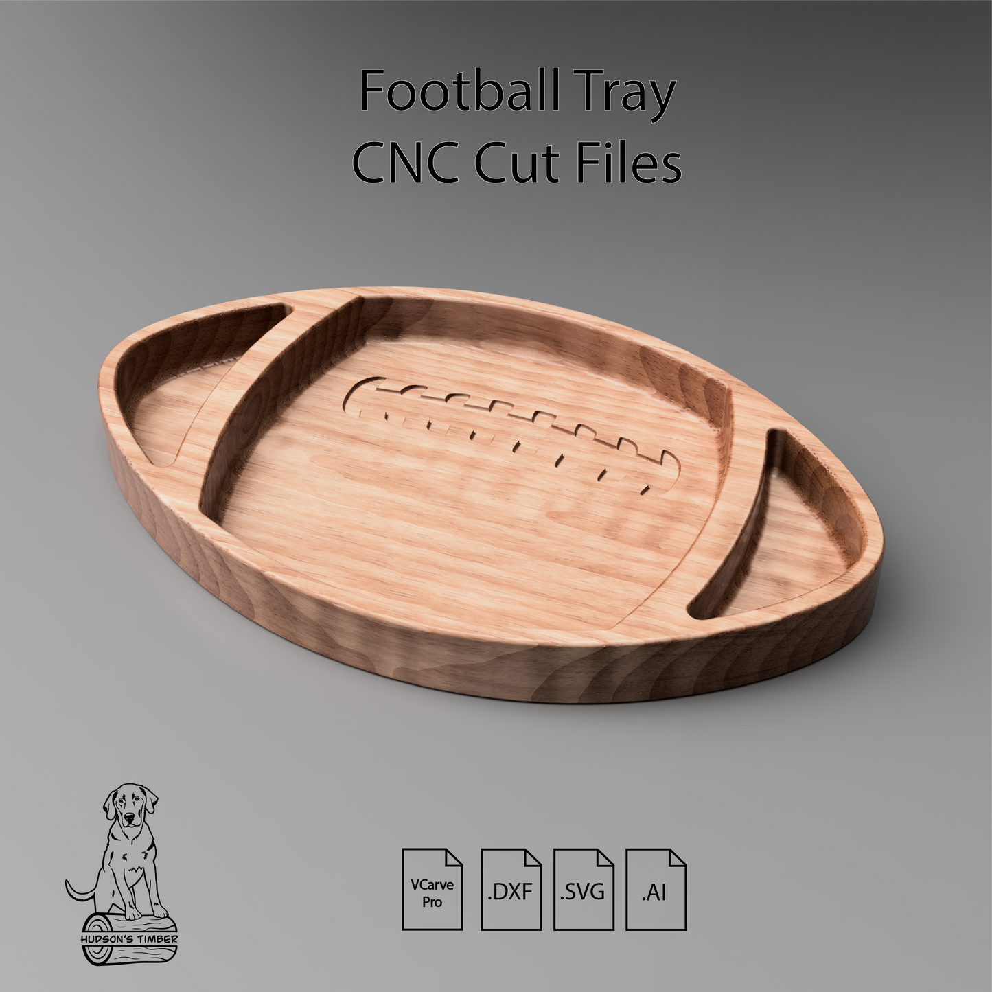 Football Decorative Valet Tray Cut Files