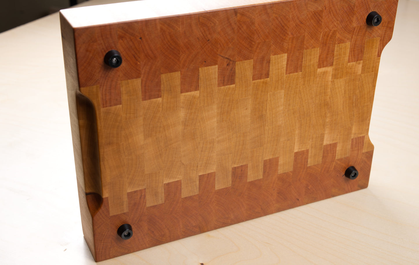Maple & Cherry 'Ombre' End Grain Cutting Board