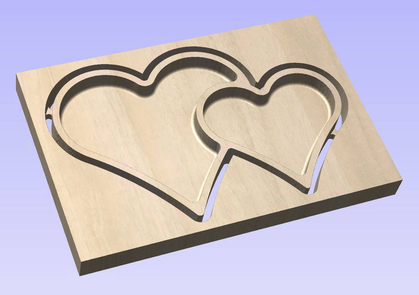 Double Heart 2D Concave