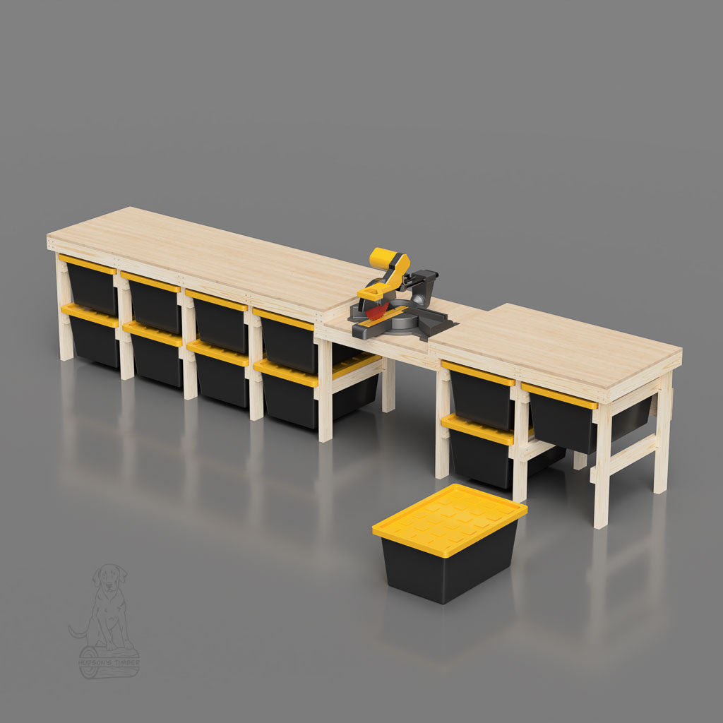 offset miter saw station plan