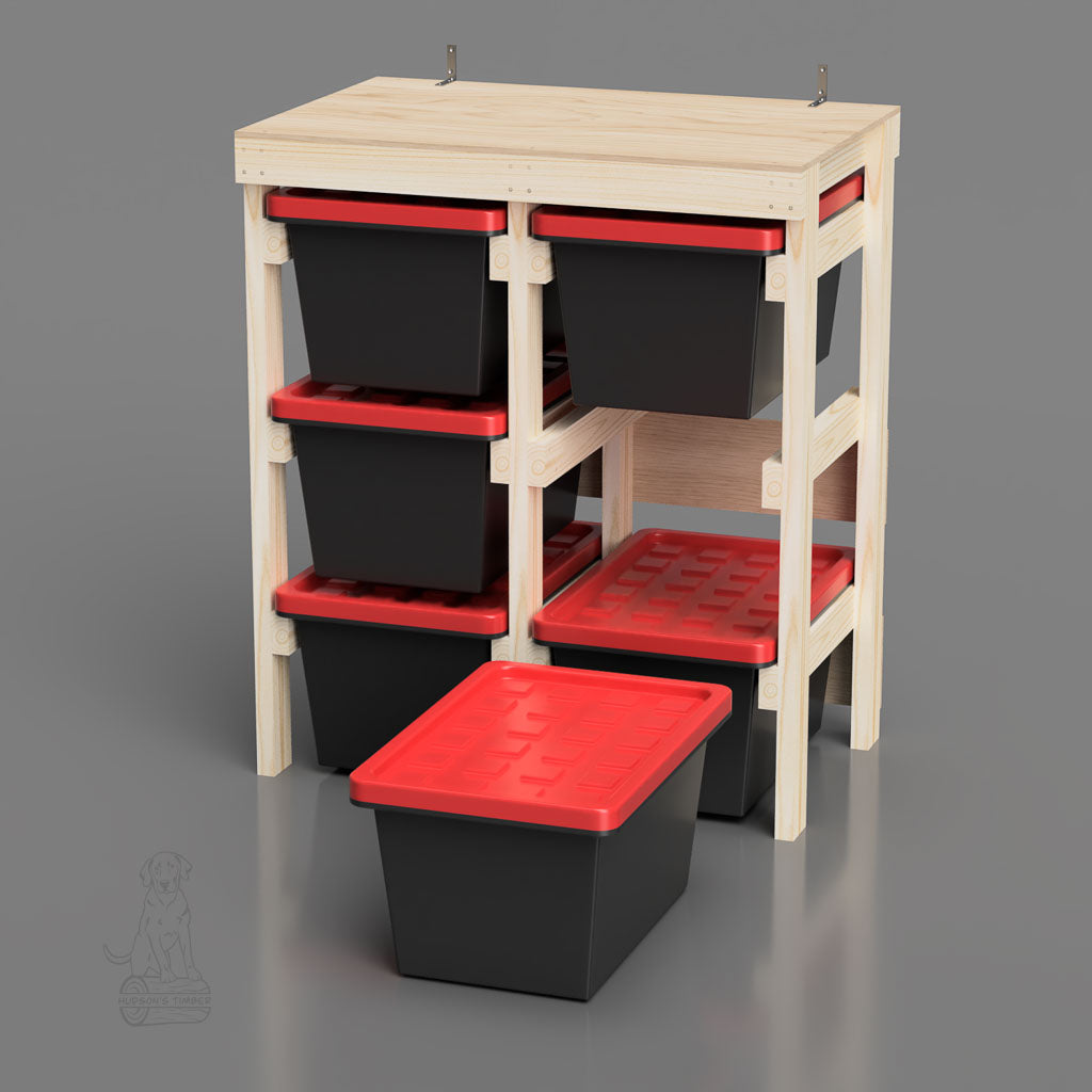 27 Gallon Tote Rack for 6 HDX Totes