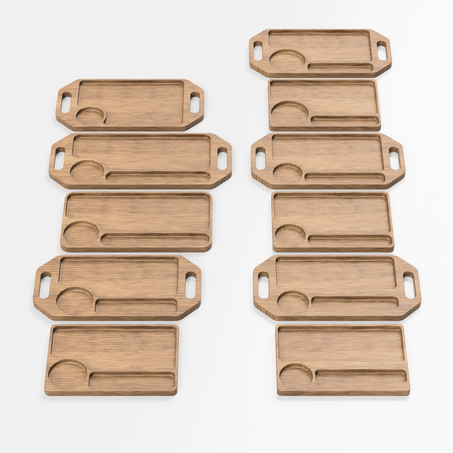 2D Catch All Tray, CNC Cut Files, Bundle A - 33 Designs