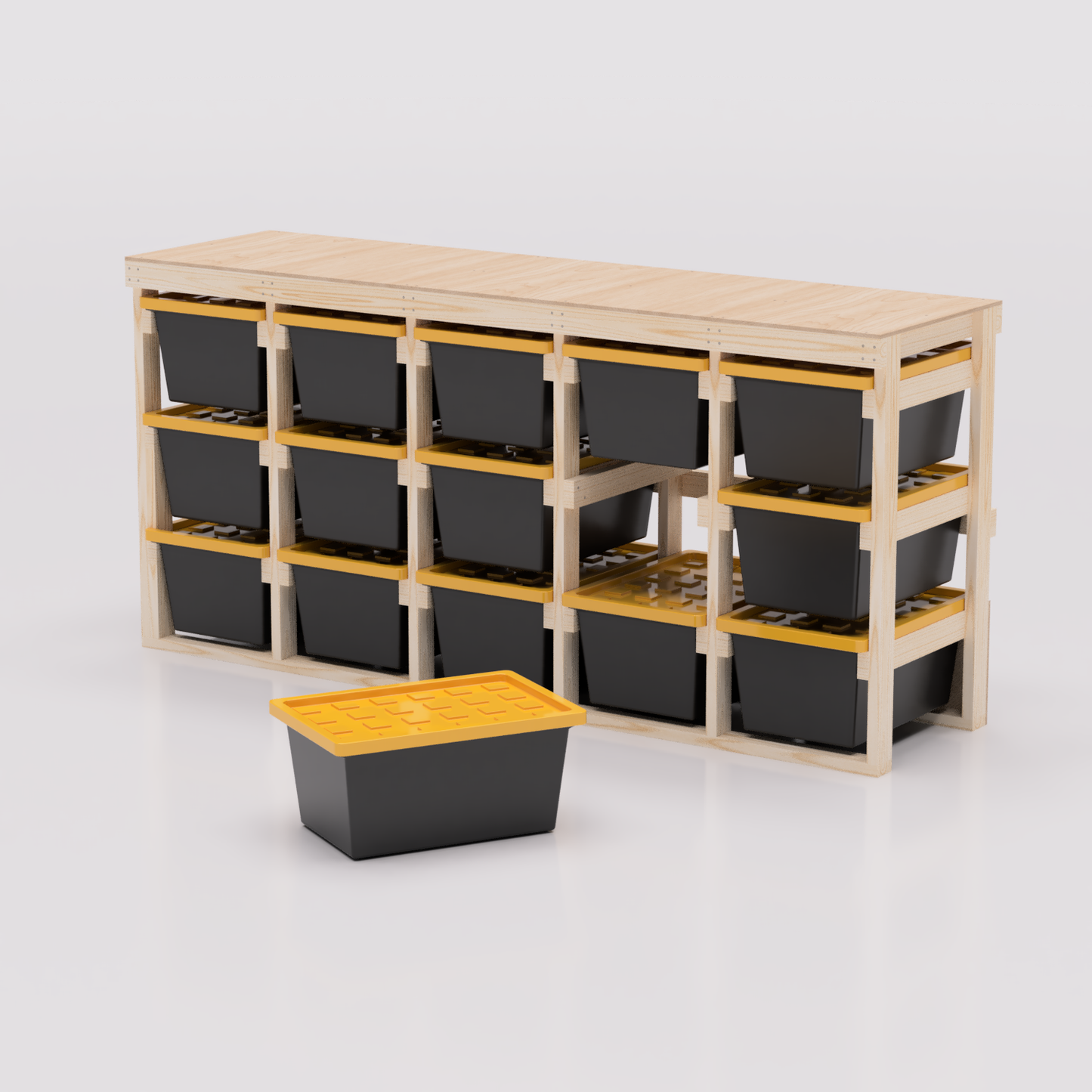 27 Gallon Tote Storage Rack Plans PDF