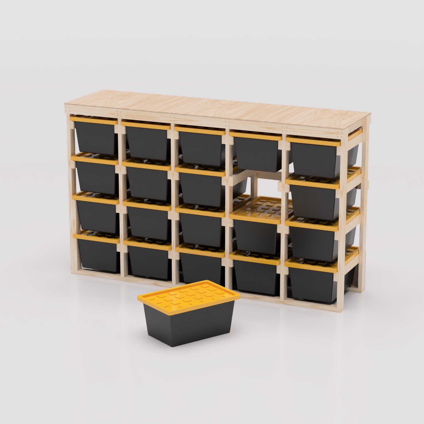 27 Gallon Tote Storage Rack Plans PDF
