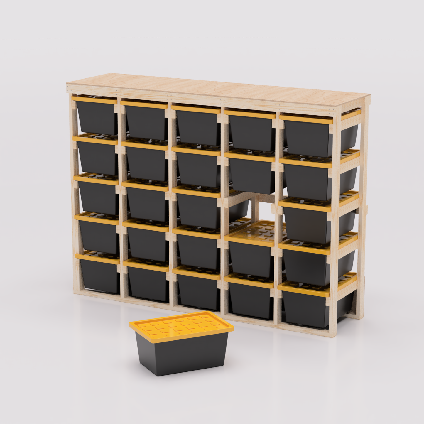 27 Gallon Tote Storage Rack Plans PDF