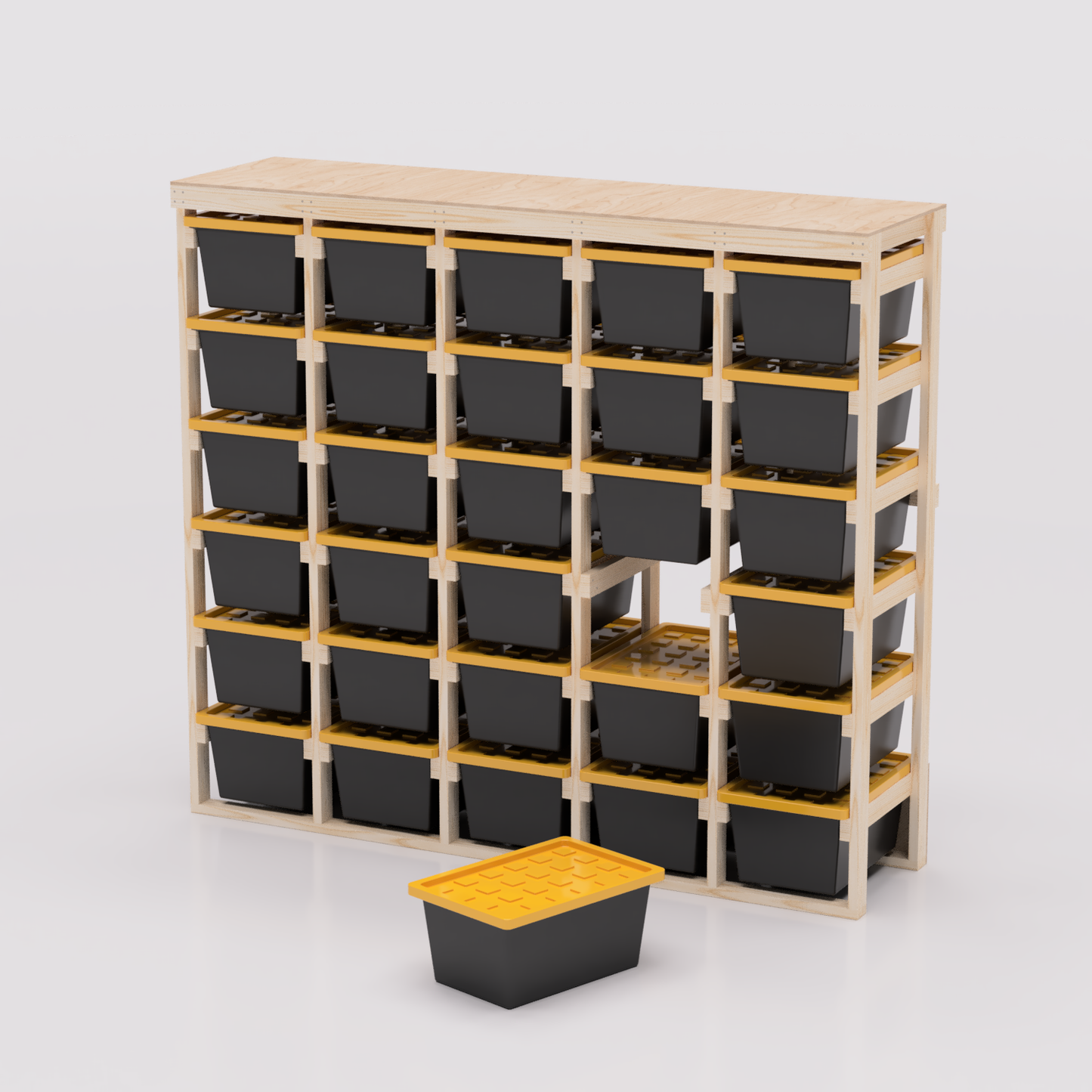 27 Gallon Tote Storage Rack Plans PDF