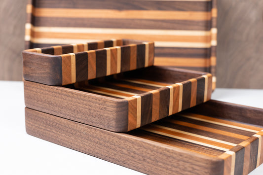 Valet Tray, Hardwood Catch all Trays - Castle Series