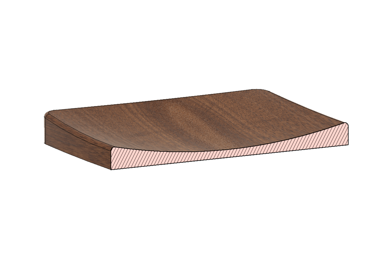 3d catchall tray sliced view