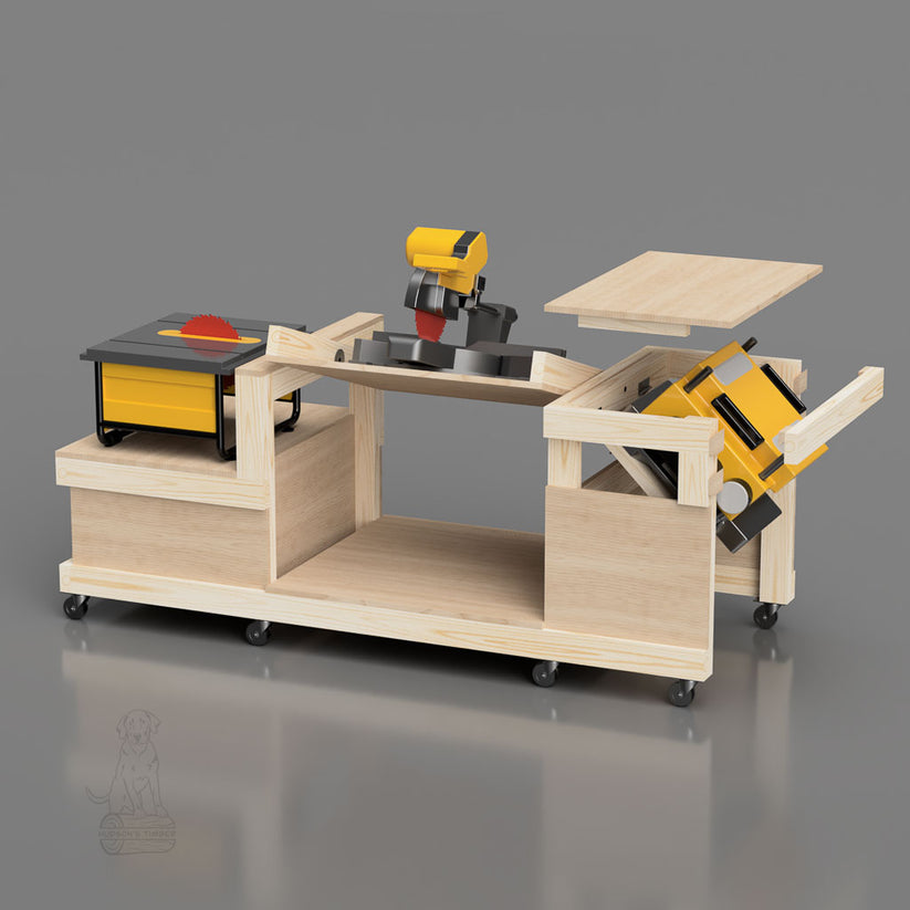 Flip Top Workbench Plans - Extended 3 Tool Version – Hudson's Timber