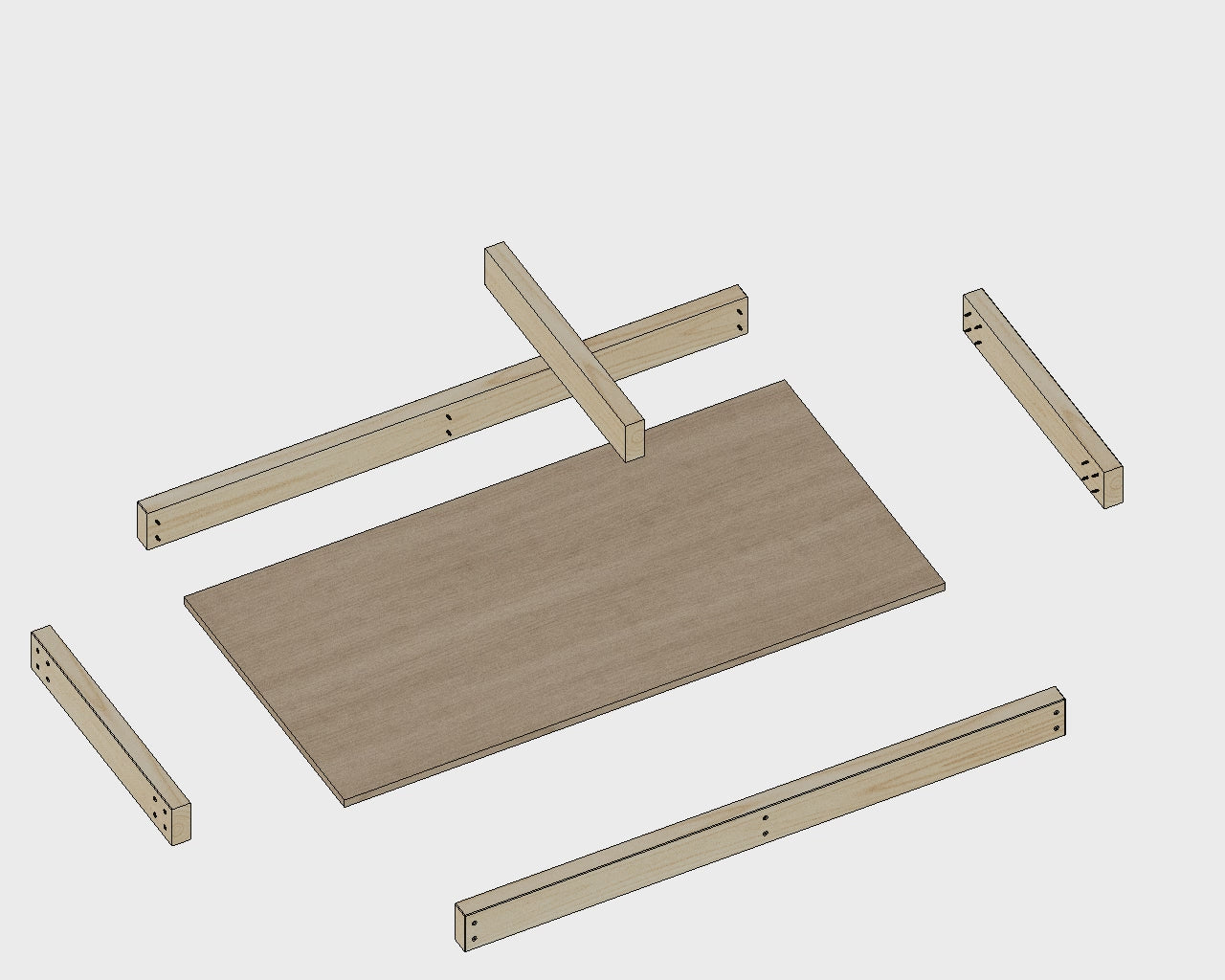 2'x4' Workbench With Shelf – Hudson's Timber
