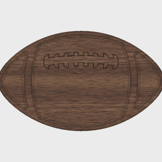 3d Preview of Football Theme Tray