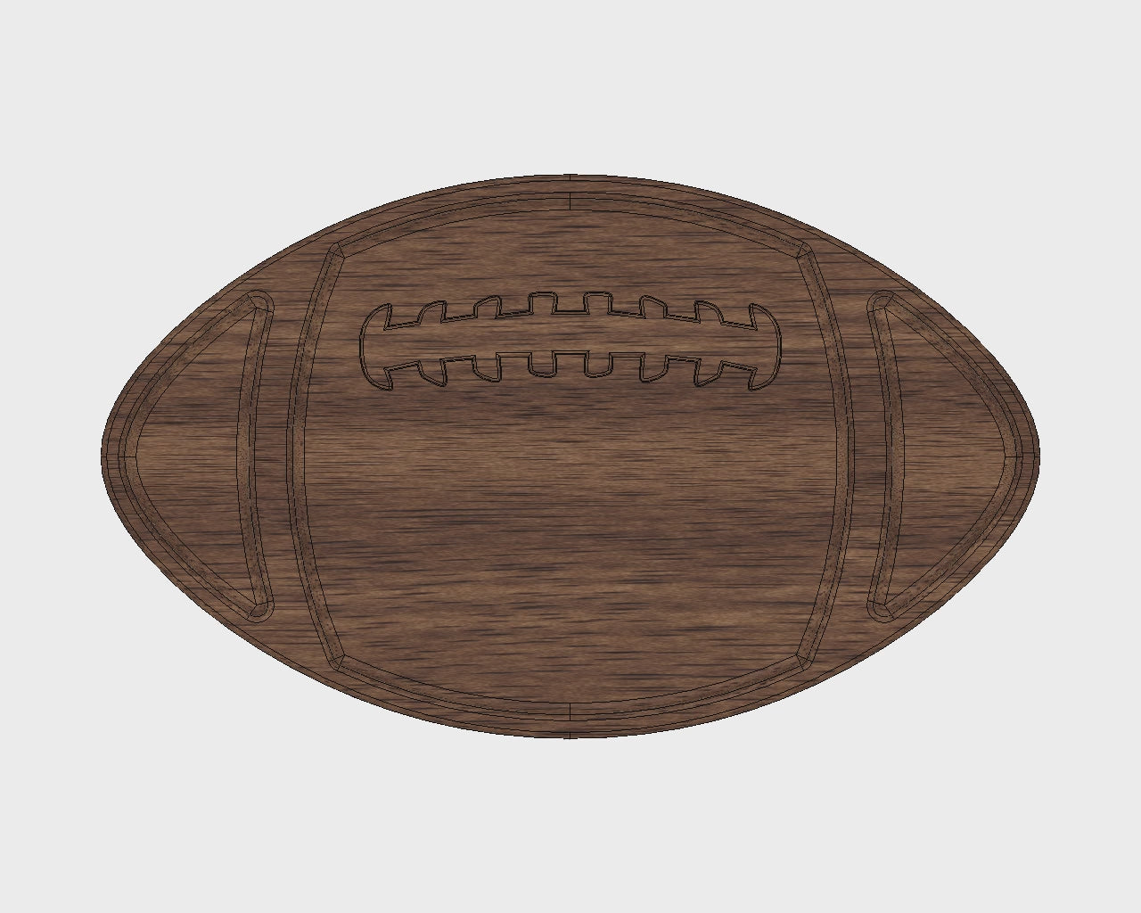 3d Preview of Football Theme Tray
